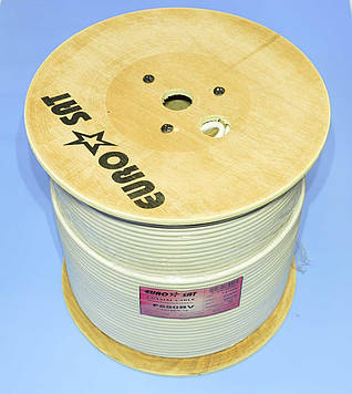 Кабель ВЧ 75-Ом EuroSat F690BV білий 7-0120W