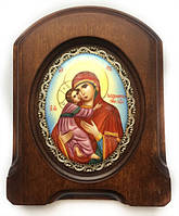 Икона из финифти «Пресвятая Богородица Владимирская»