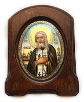 Ікона з фініфті «Св. Серафим Саровський»