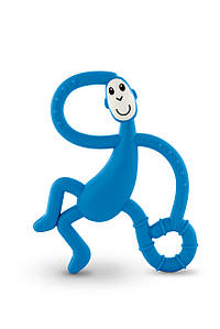 Іграшка-прорізувач Танцююча Мавпочка для дітей з 3-х міс. (14 см) ТМ MATCHISTICK MONKEY Синій MM-DMT-002