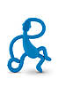 Іграшка-прорізувач Танцююча Мавпочка для дітей з 3-х міс. (14 см) ТМ MATCHISTICK MONKEY Синій MM-DMT-002, фото 2
