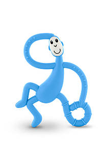 Іграшка-прорізувач Танцююча Мавпочка для дітей із 3 міс. /14 см ТМ MATCHISTICK MONKEY Блакитний MM-DMT-007