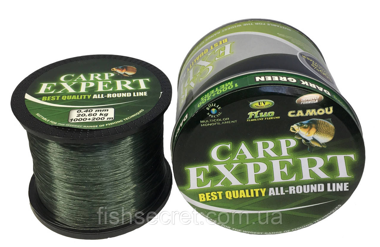 Волосінь Carp Expert Dark Green 1200 м 0.30