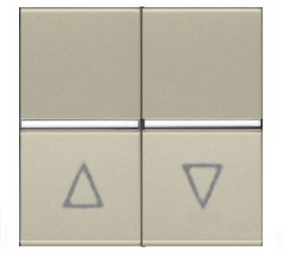 Вимикач жалюзі без фіксації N2244 CV шампань Zenit ABB NIESSEN