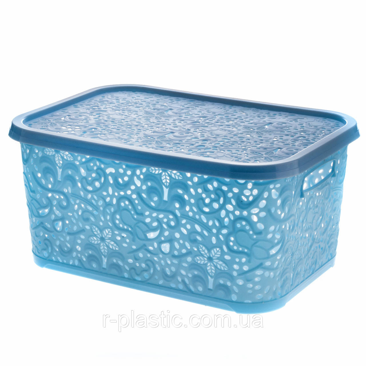 Кошик R-Plastic "Ажур" 22 л 43,5*31*20,5 см блакитний