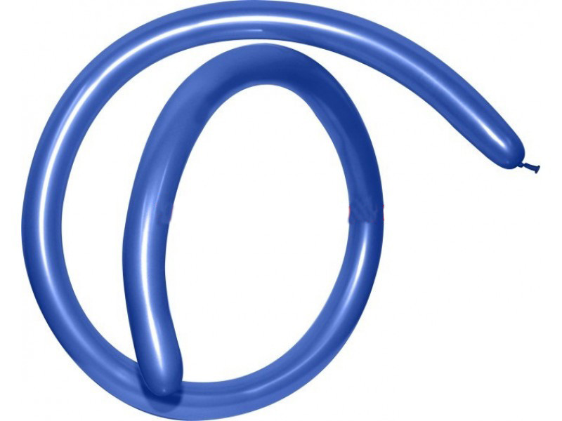 Кулі повітряні для моделювання пастель Синій довжина 140 см діаметр 5 см 100 шт.