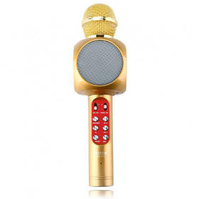 Безпровідний мікрофон караоке Wester WS-1816 Gold (2_006557)