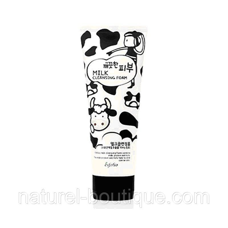 Піна для обличчя Esfolio Pure Skin Milk Cleansing Foam молочна