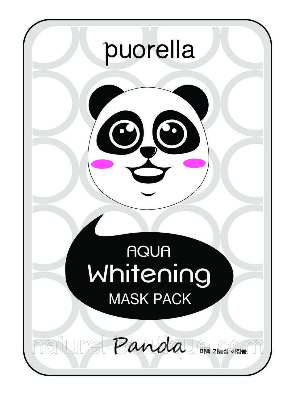 Тканинна маска для обличчя Панда Puorella animal
mask sheet Panda
