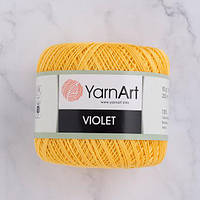 Пряжа YarnArt Violet 4653 светло-желтый (ЯрнАрт Виолет) 100% мерсеризованный хлопок