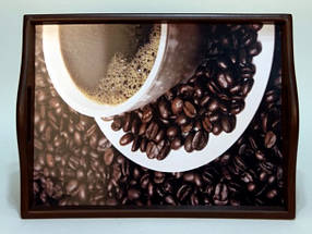 Таця на подушці з ручками "Coffee" 49*36*8 (6021-2)
