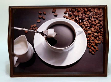 Таця на подушці з ручками "Coffee" 49*36*8 (6021-4), фото 2