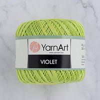 Пряжа YarnArt Violet 5352 салатовый (ЯрнАрт Виолет) 100% мерсеризованный хлопок