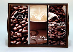 Таця на подушці з ручками "Coffee" 49*36*8 (6021-5)