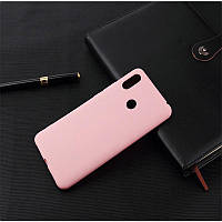 Чехол для Xiaomi Redmi 7 силикон Soft Touch бампер светло-розовый