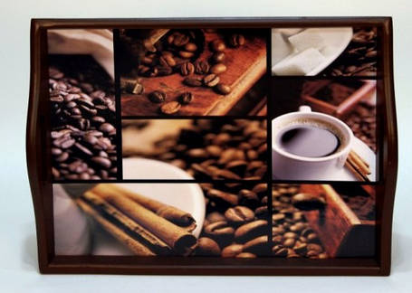 Таця на подушці з ручками "Coffee" 49*36*8 (6021-8), фото 2