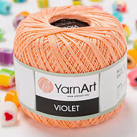 Пряжа YarnArt Violet 6322 персик (ЯрнАрт Виолет) 100% мерсеризованный хлопок