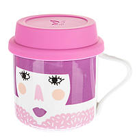 Дитяча чашка з гумовою кришкою Леді 300 мл 10 см 001RA-A