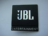 Значок, наклейка, логотип 50x50mm (metall) на сітку колонки JBL Entertainment, фото 4