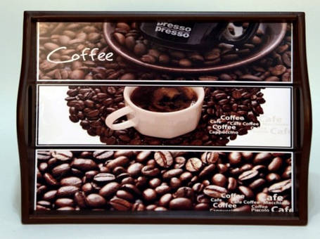 Таця на подушці з ручками "Coffee" 49*36*8 (6021-12), фото 2