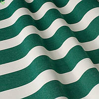 Уличная декоративная ткань в полоску белого и зеленого цвета мебели, подушек, штор 84336v8