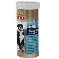 Excel Brewers Yeast 80таб Ексель для великих Пород Собак і Кішок — пивні дріжджі для шерсті 8in1 (8в1)
