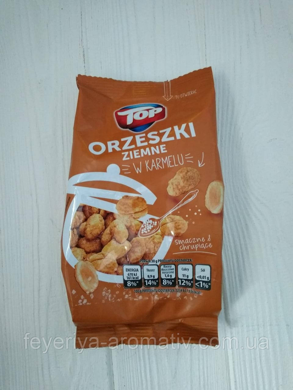 Арахіс в карамелі Top Orzeszki ziemne w karamelu 200гр (Польща)