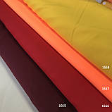 Габардин однотонний жовтий, ширина 150 см, фото 4