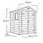 ПЛАСТИКОВИЙ САДОВИЙ САРАЙ KETER "МАНОР" 6х5 БЕЖЕВИЙ (17197128), фото 7