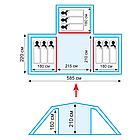 Намет кемпінговий Brest 9 місна v2 Tramp, TRT-084, фото 4
