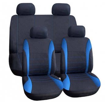 Чохол для салону автомобіля універсальний VODOOL Cross Black&Blue