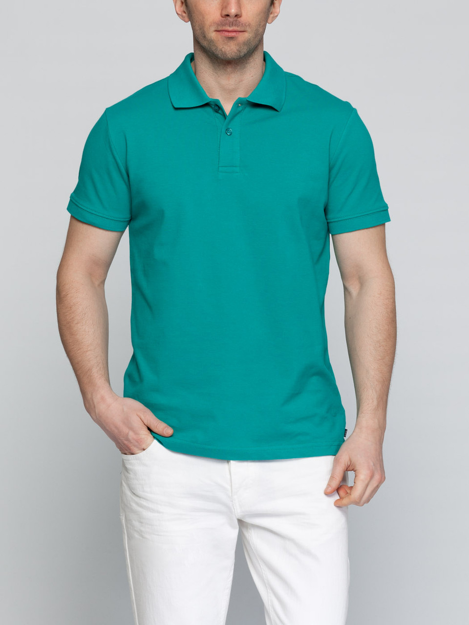 Чоловіче поло LC Waikiki/ЛС Вайкі кольору морської хвилі