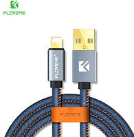 Кабель Floveme T35208 Lightning 1м, Blue