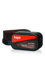Губка для взуття, Коричнева Kaps Brown Perfect Shine