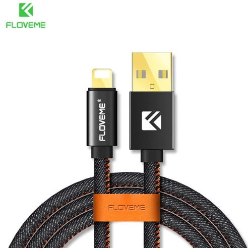 Кабель Floveme T35207 Lightning 1м, Black