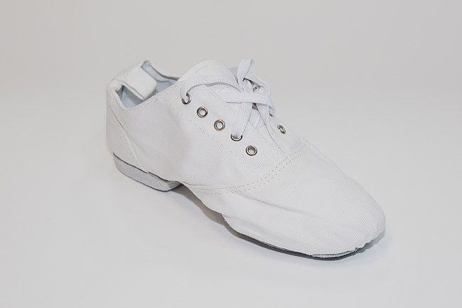 Джазовки низькі для танців білі з тканини кирза х/б 36-37р., фото 1