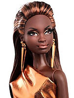 Колекційна лялька Барбі Сяйво міста бронзове сукні / City Shine Barbie Doll - Bronze Dress (CFP40), фото 2