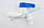 Однокран з термопластичного пластику Plamix Mono-003 white, фото 3