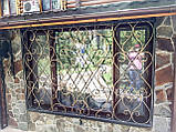 Ковані решітки на вікна та двері арт кр 67, фото 6