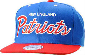 Кепка Mitchell and Ness - New England Patriots - Big Logo Classic Royal/Red