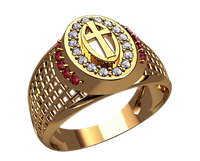 Золотой перстень Религиозной тематики