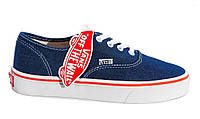 Кеды унисекс текстильные Vans Authentic JEANS Blue "Джинсовые синие" р. 5,5;6;7(3738;39)