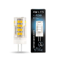LED лампа Gauss G4 AC185-265V 4W 4100K керамика