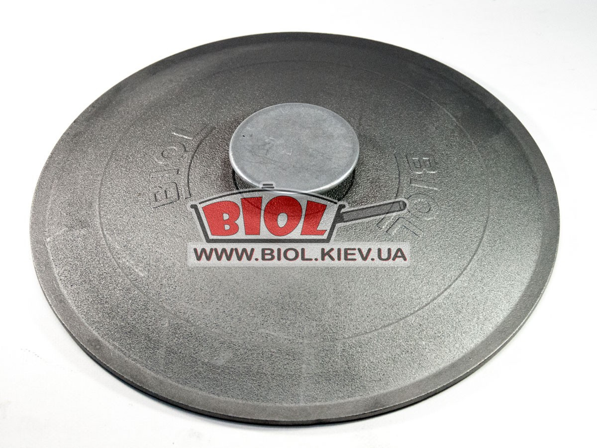 Кришка чавунна 32 см кругла Біол, фото 1