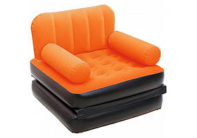 Надувне крісло Bestway 67277 193х102х64 см помаранчеве
