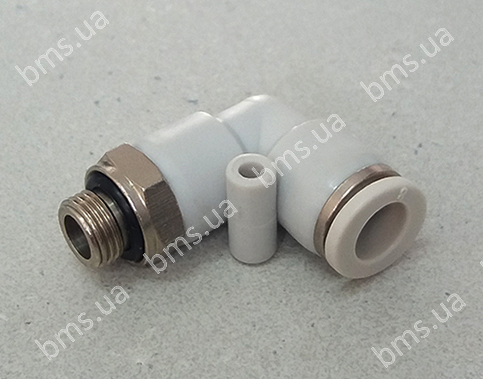 Фітинг з'єднання різьбове, кут 90, 1/8" IG (рознімач NW8)