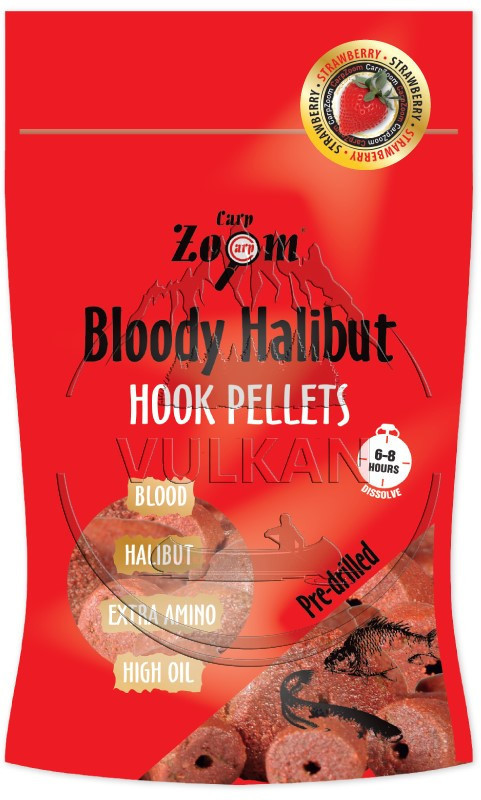 Насадок пеллетс Carp Zoom Strawberry Halibut Hook pellets 20mm 150гр