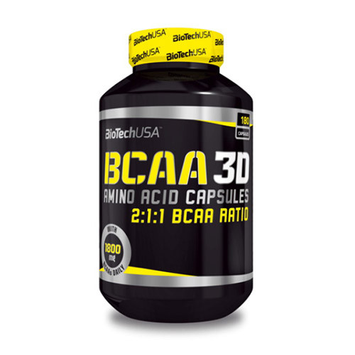 Аминокислота BCAA 3D (180 caps) BioTech - фото 1 - id-p963006503