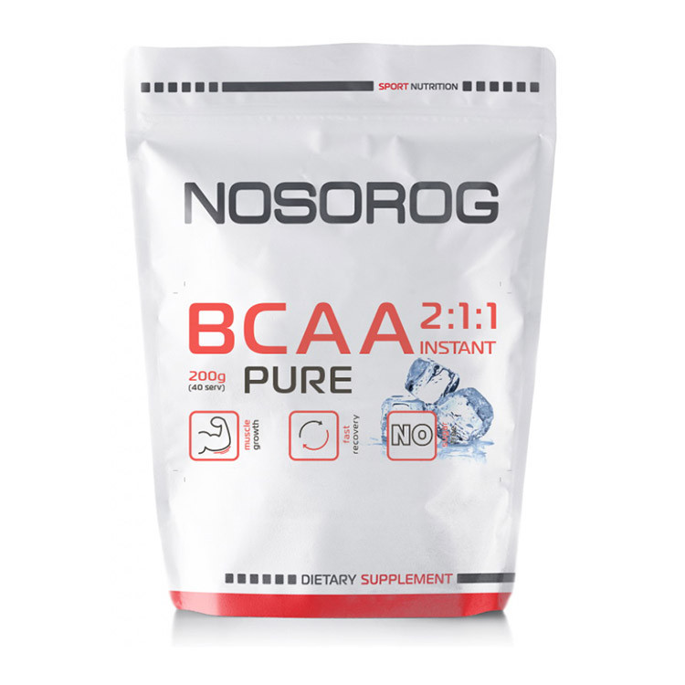 Амінокислота Бцаа Носоріг / Nosorig Nutrition BCAA 2:1:1 200 м без смаку