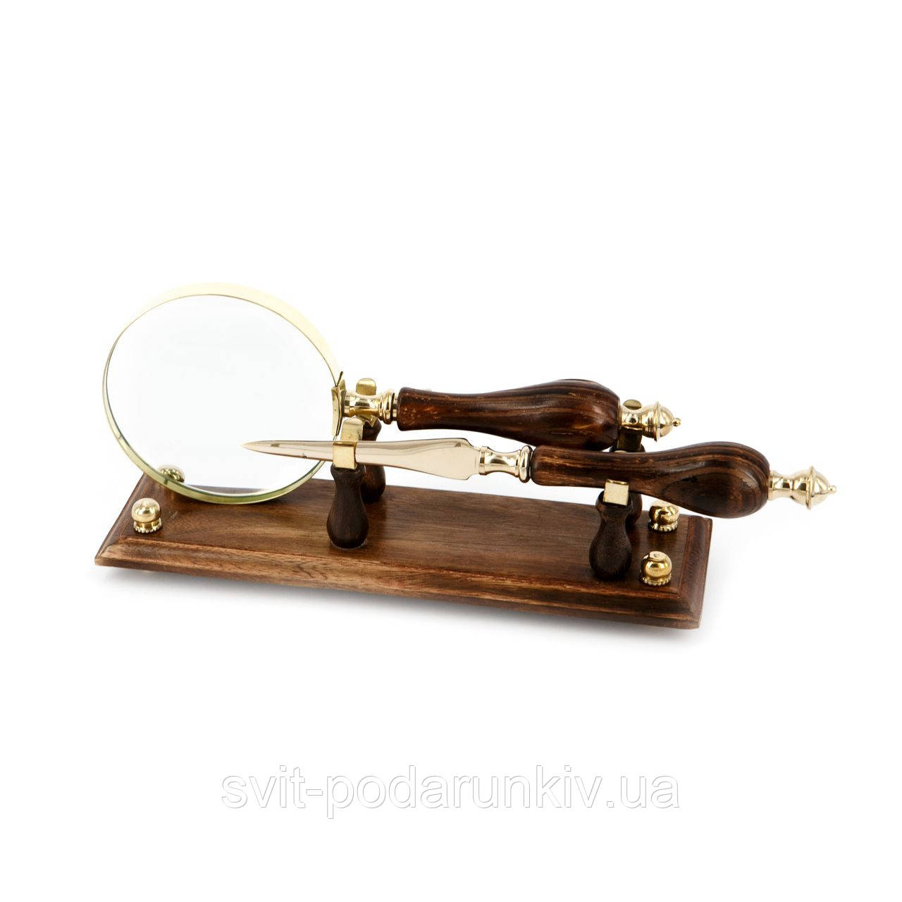 Настільний набір — велика лупа та ніж для конвертів MGS038, фото 1